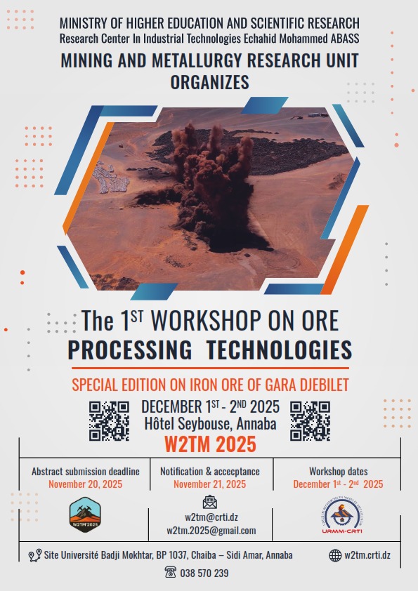 workshop on ore processing technologies in Algeria